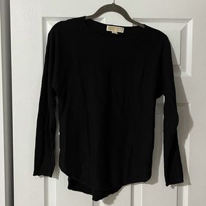 Plain black long sleeve shirt